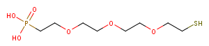 1360716-36-4 Thiol-PEG3-phosphonic acid Chemical Structure