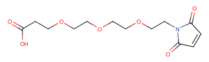 Maleimido-tri(ethylene glycol)-propionic acid Chemical Structure