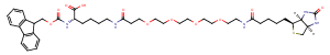 Fmoc-Lys (biotin-PEG4)-OH Chemical Structure