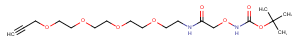 Boc-aminooxy-amide-PEG4-propargyl Chemical Structure