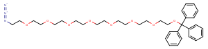 Trityl-PEG8-azide Chemical Structure