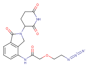 Lenalidomide-PEG1-azide Chemical Structure