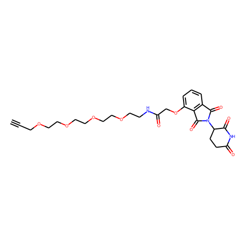 Thalidomide-O-amido-PEG4-propargyl Chemical Structure