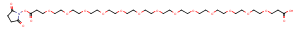 Acid-PEG13-NHS ester Chemical Structure