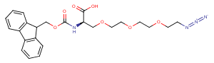 Azide-PEG3-L-alanine-Fmoc Chemical Structure