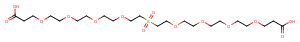 Sulfone-Bis-PEG4-acid Chemical Structure