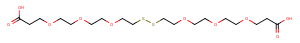 Acid-PEG3-SS-PEG3-acid Chemical Structure