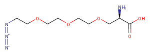 Azide-PEG3-C1-Ala Chemical Structure