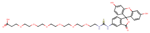 Fluorescein-thiourea-PEG6-acid Chemical Structure