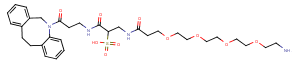 Sulfo DBCO-PEG4-amine Chemical Structure