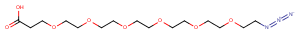 Azido-PEG6-acid Chemical Structure