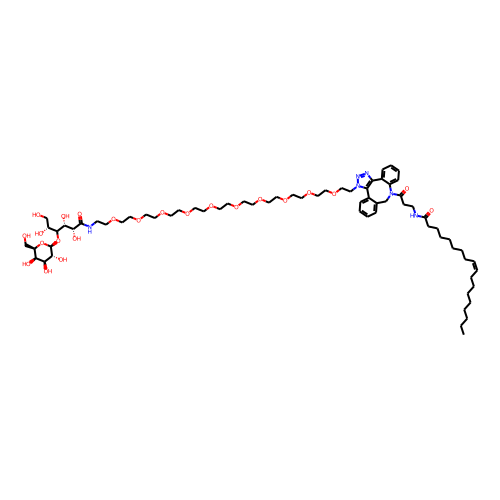 LG-PEG10-click-DBCO-Oleic Chemical Structure