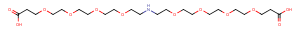 NH-bis(PEG4-acid) Chemical Structure