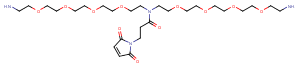 N-Mal-N-bis(PEG4-amine) Chemical Structure
