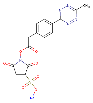 Methyltetrazine-Sulfo-NHS ester sodium Chemical Structure