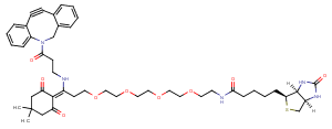 Dde Biotin-PEG4-DBCO Chemical Structure