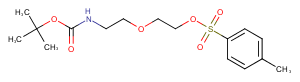 Tos-PEG2-NH-Boc Chemical Structure