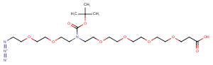 N-(Azido-PEG2)-N-Boc-PEG4-acid Chemical Structure