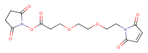 Mal-PEG2-NHS ester Chemical Structure