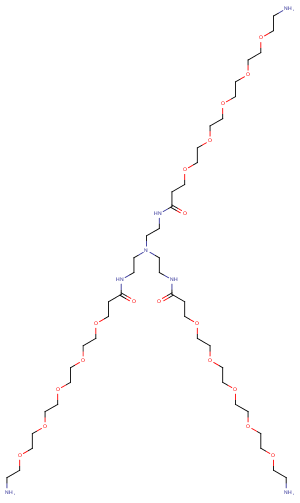 Tri(Amino-PEG5-amide)-amine Chemical Structure