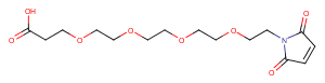 Mal-PEG4-acid Chemical Structure