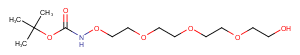 Boc-Aminoxy-PEG4-OH Chemical Structure