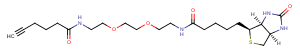Biotin-PEG2-C4-alkyne Chemical Structure