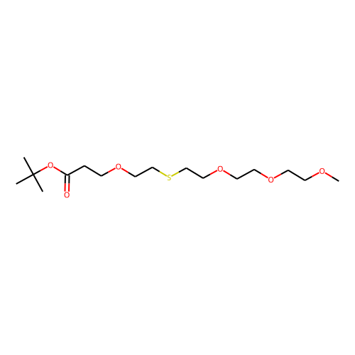 m-PEG3-S-PEG1-C2-Boc Chemical Structure