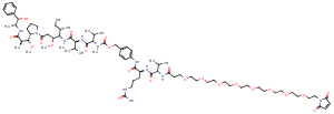 Mal-PEG8-Val-Cit-PAB-MMAE Chemical Structure