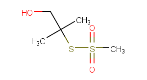 S-(1-Hydroxy-2-methylpropan-2-yl) methanesulfonothioate Chemical Structure