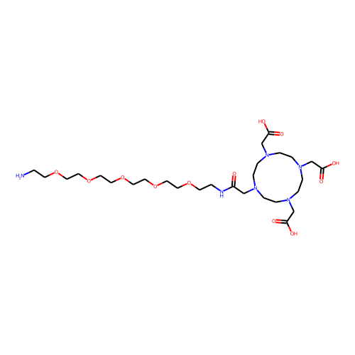 DOTA-PEG5-amine Chemical Structure
