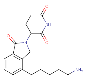 Lenalidomide-C5-NH2 Chemical Structure