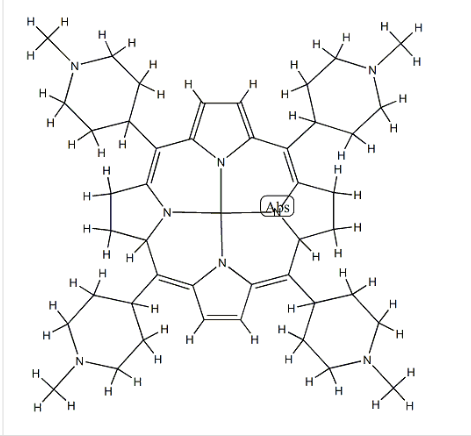 Fe-TMPyP，cas:133314-07-5，MESO -四(N -甲基- 4 -吡啶)卟啉五氯化铁(Ⅲ)
