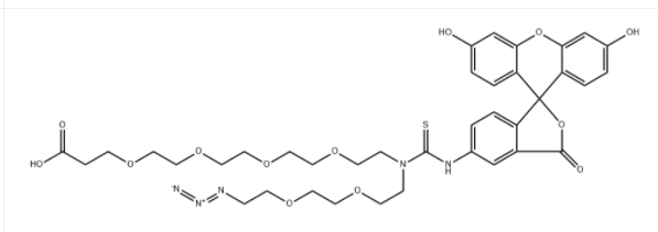 CAS:2086689-06-5 N-(Azido-PEG2)-N-Fluorescein-PEG4-acid 